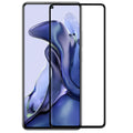 Xiaomi 11T Full Cover Curved Glass Screen Protector (Black) - Black