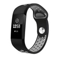 Fitbit Charge 3 Strap Sport Silicone (Black/Grey) - Black/Grey