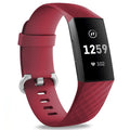 Fitbit Charge 3 Strap Classic Silicone (Maroon) - Maroon