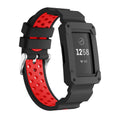 Fitbit Charge 3 Strap Rugged Case (Black/Red) - Black/Red