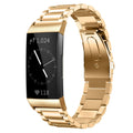 Fitbit Charge 3 Strap Steel Hocolike (Gold) - Gold