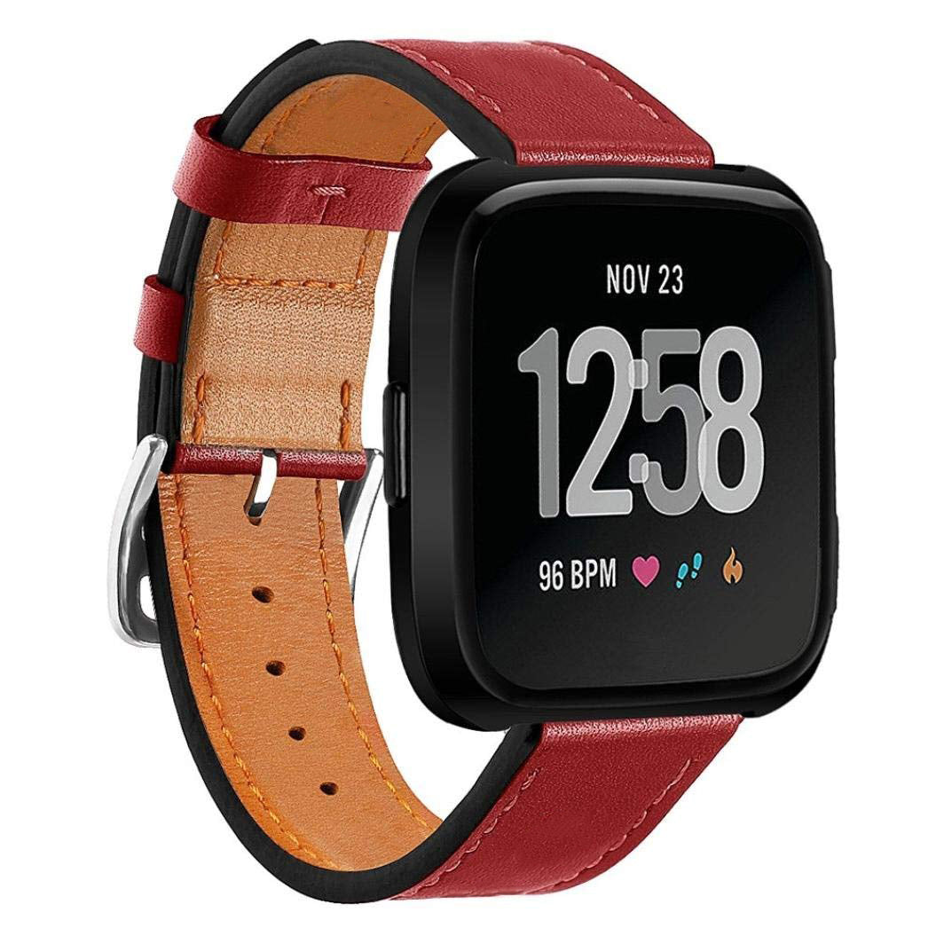 Fitbit Versa Strap PU Leather (Red)