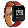 Fitbit Versa Strap PU Leather (Red) - Red