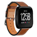 Fitbit Versa Strap PU Leather (Brown) - Brown