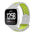Fitbit Versa Strap Sport Silicone (Silver/Volt) - Silver/Volt