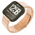 Fitbit Versa Strap Steel Link Bracelet (RoseGold) - RoseGold