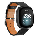 Fitbit Versa 3 Strap PU Leather (Black) - Black