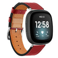 Fitbit Versa 3 Strap PU Leather (Red) - Red