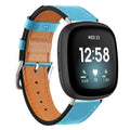 Fitbit Versa 3 Strap PU Leather (Blue) - Blue