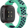 Fitbit Versa 3 Strap Sport Silicone (Mint/Navy) - Mint/Navy