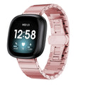 Fitbit Versa 3 Strap Steel Link Bracelet (RoseGold) - RoseGold