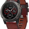 Garmin fenix 7 Real Leather Strap  (Brown) - Brown