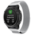 Garmin fenix 6X Strap Milanese Loop (Silver) - Silver