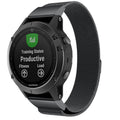 Garmin fenix 7 Strap Milanese Loop (Black) - Black