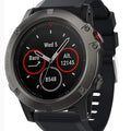 Garmin fenix 6X Strap QuickFit Silicone (Black) - Black
