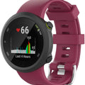 Garmin Forerunner 45 Silicone Strap(Maroon) - Maroon