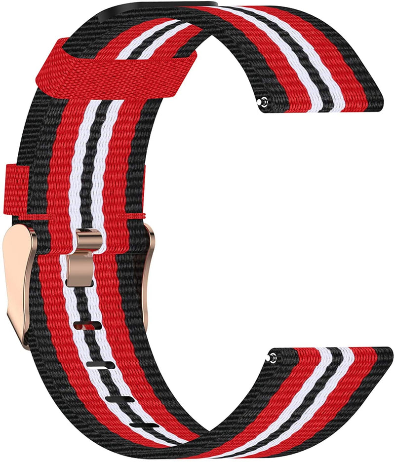 Garmin Venu 2 Plus Nylon Strap (Black/Red)