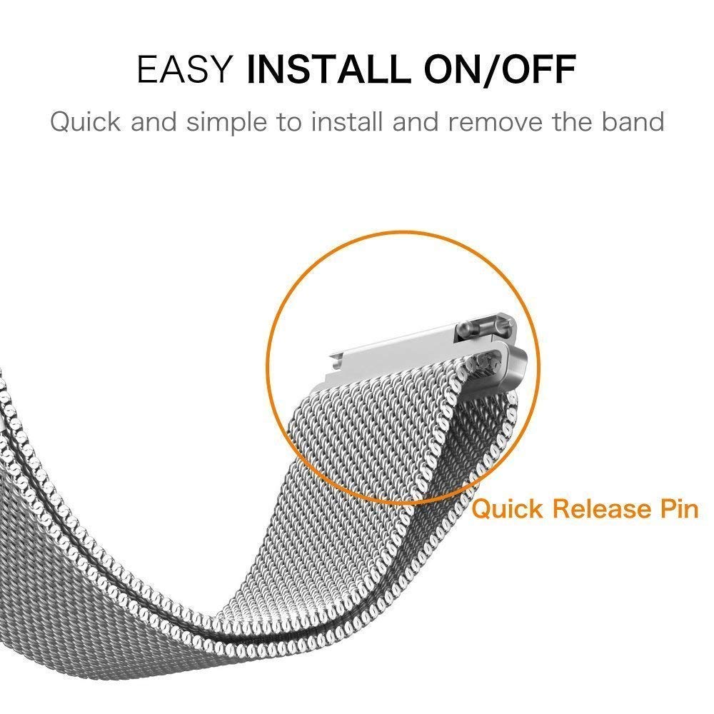 Samsung Galaxy Watch 4 Classic Strap Milanese Loop (Silver)