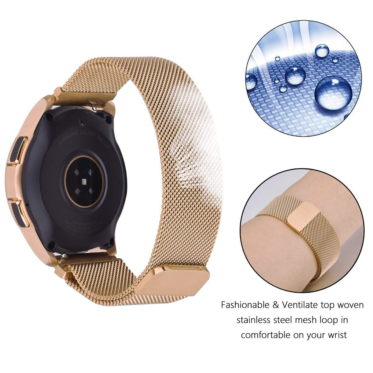 Samsung Galaxy Watch 4 Strap Milanese Loop (Gold)