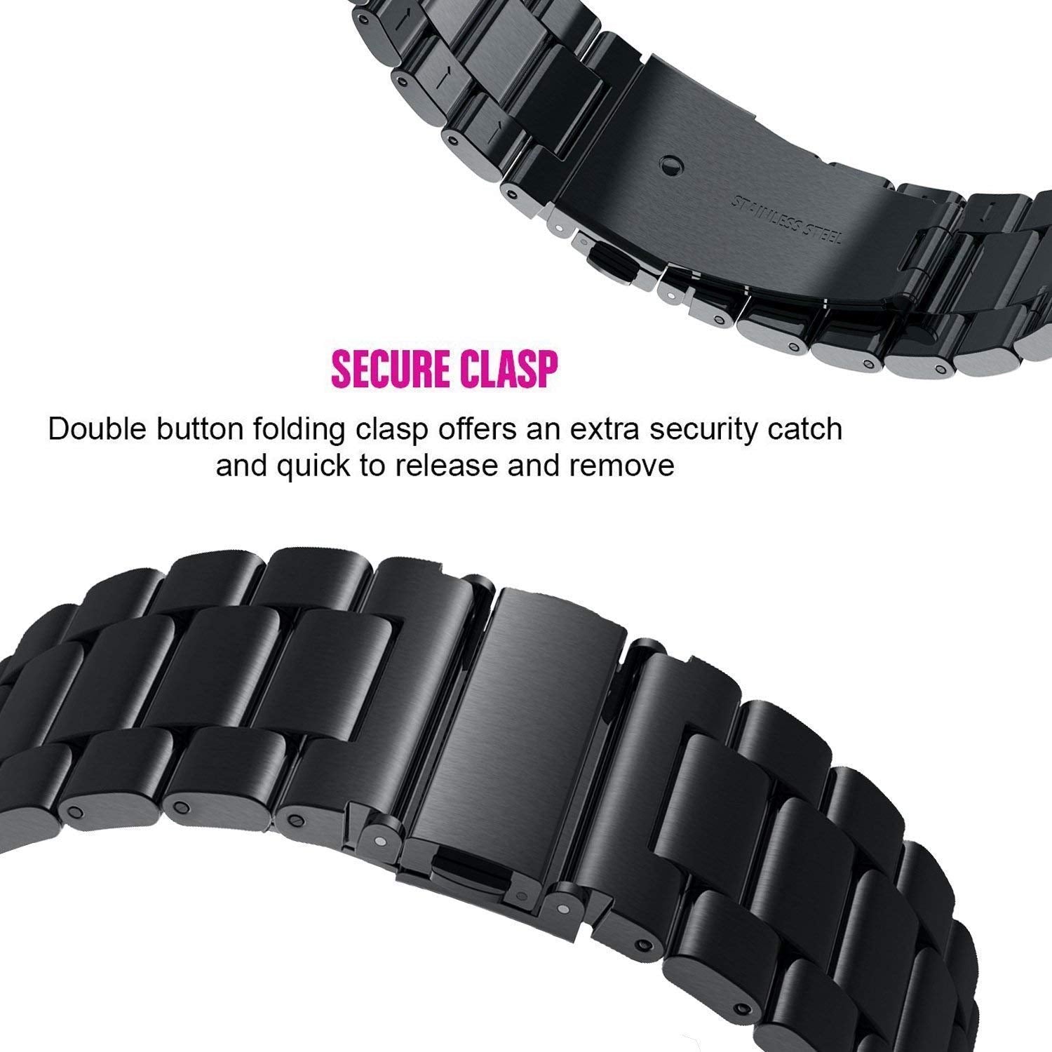 Samsung Galaxy Watch 4 Strap Steel Hocolike (Black)