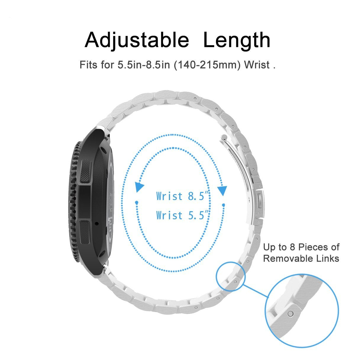 Huawei Watch GT 2 Pro Strap Steel Hocolike (Silver)