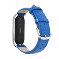 Xiaomi Mi Band 5 Strap PU Leather (Blue) - Blue