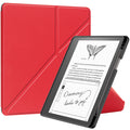 Kindle Scribe Case Origami PU leather Case [Red] - Red