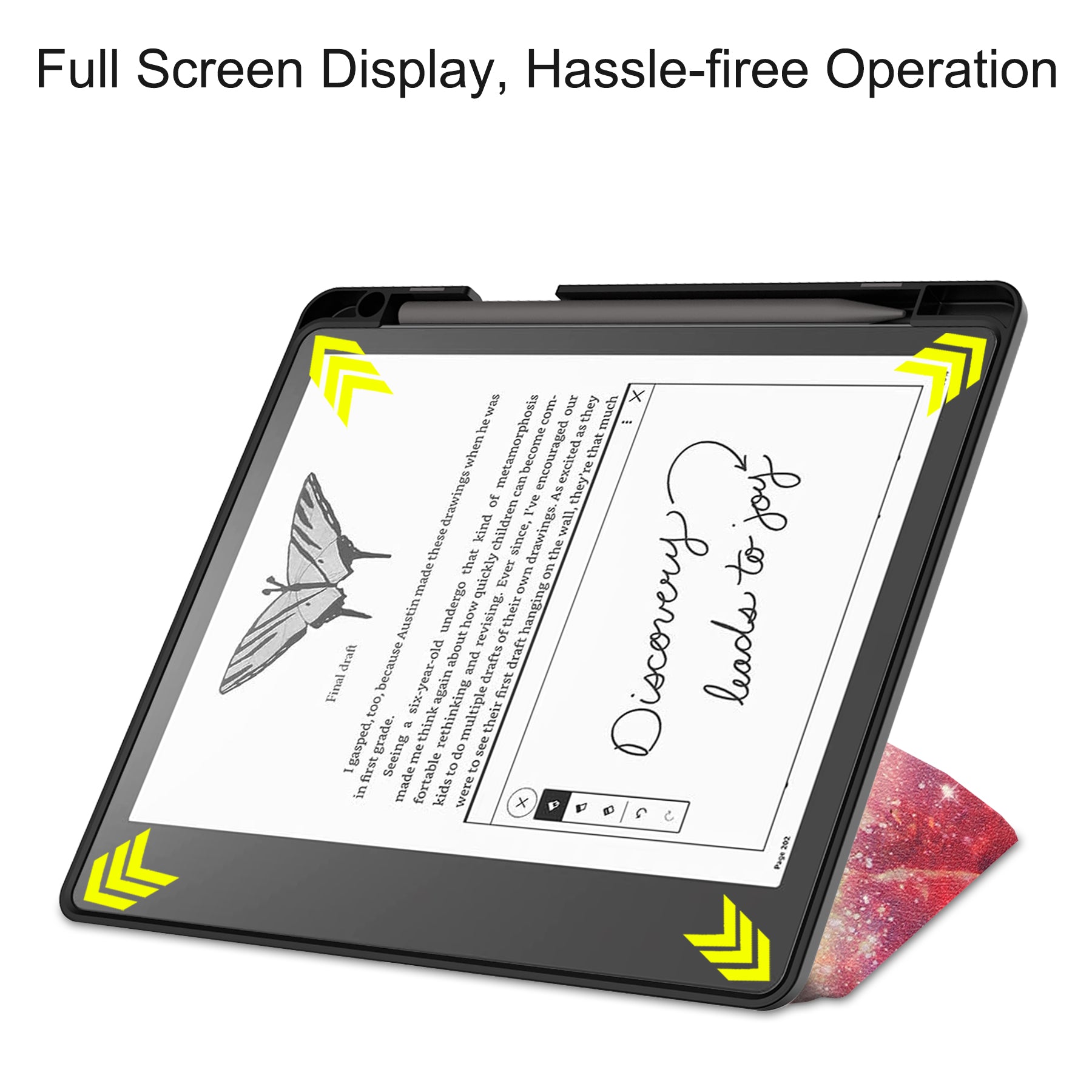 Kindle Scribe Case Designer Origami PU Leather Case [Galaxy]