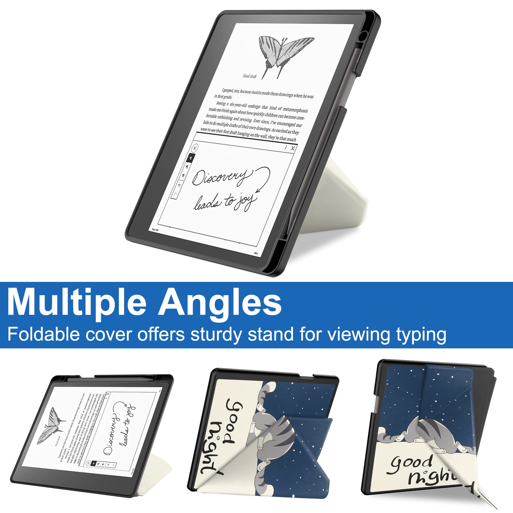 Kindle Scribe Case Designer Origami PU Leather Case [LazyCat]