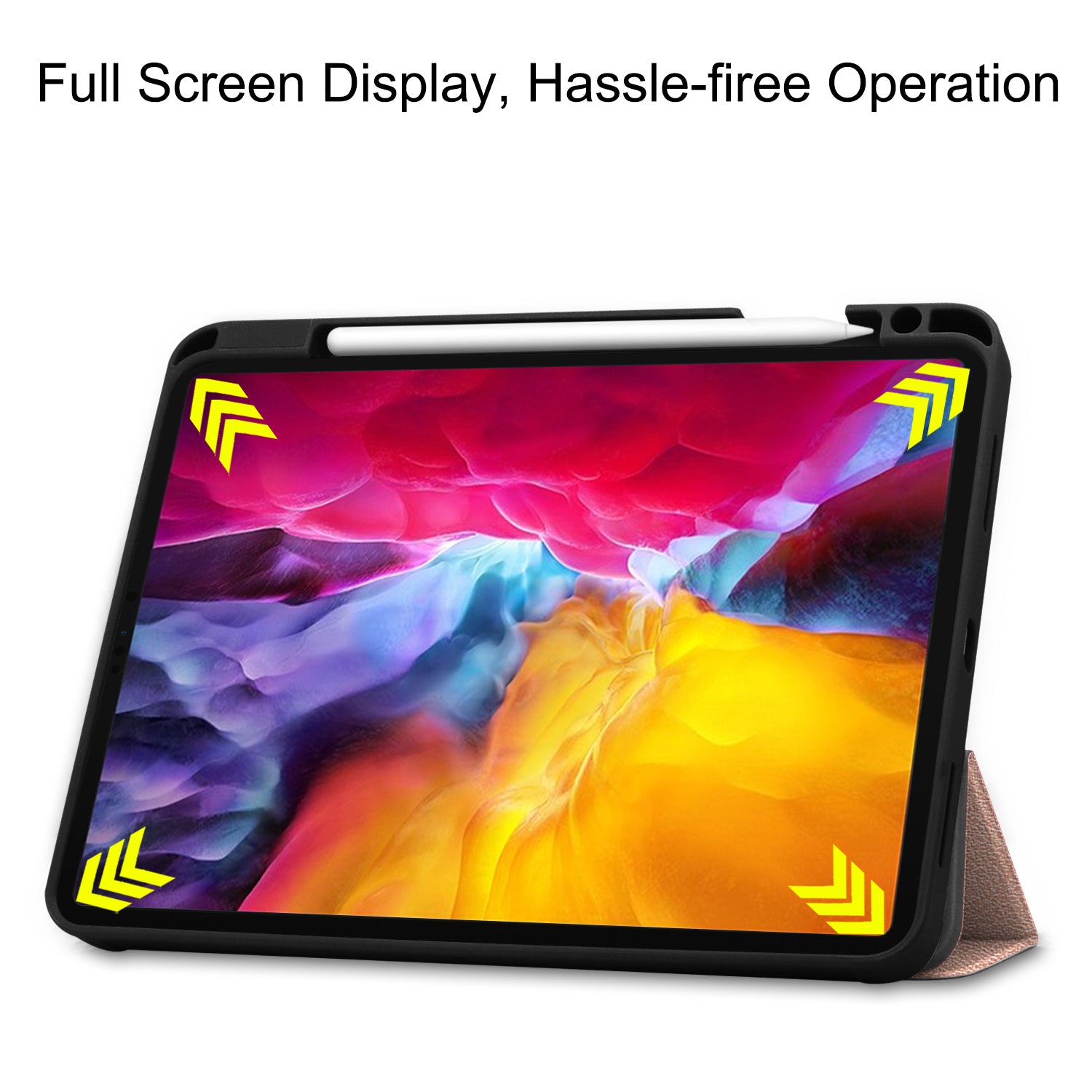 iPad Pro 11" 2018 (1st Gen) Case Tri-Fold Pen Holder (RoseGold)