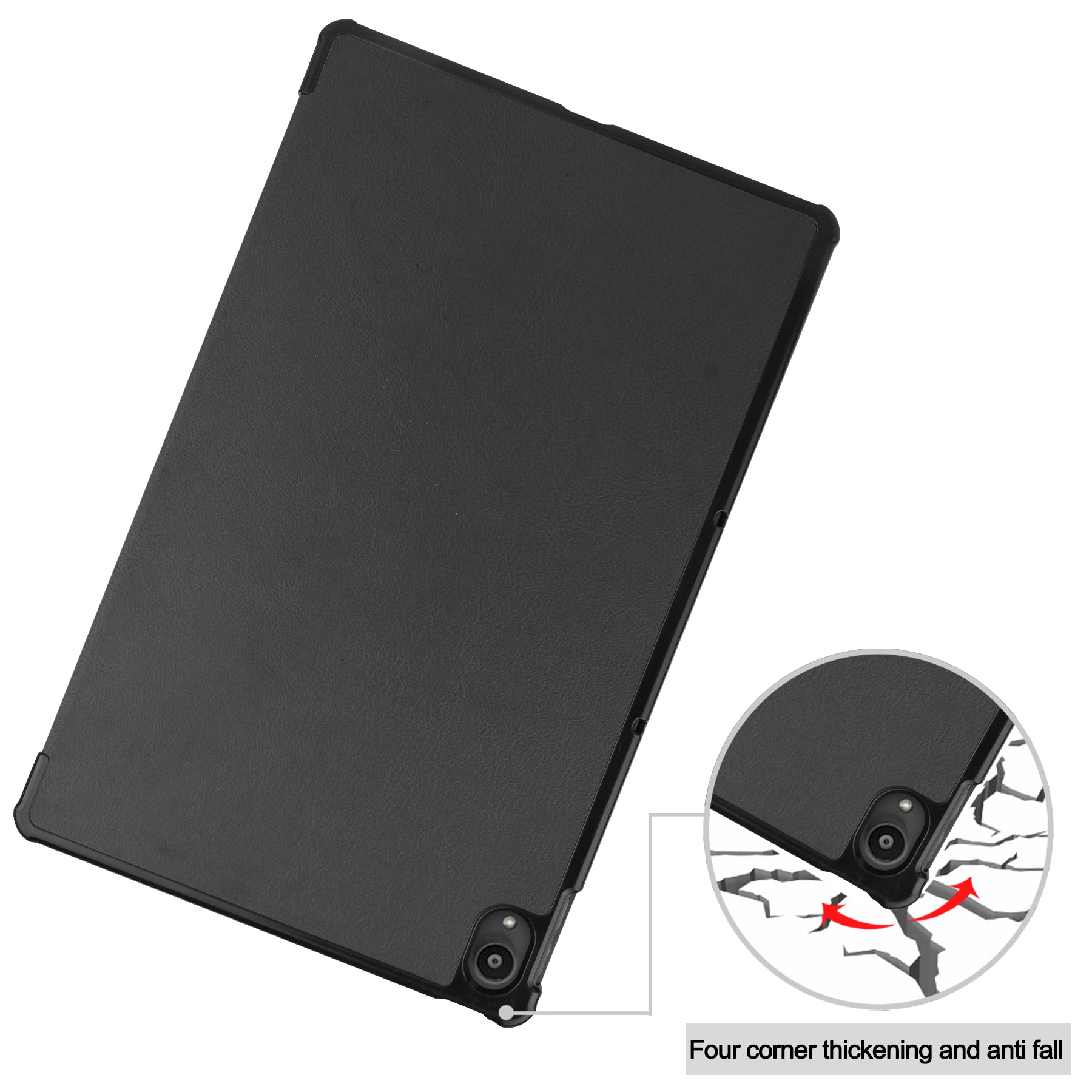 Lenovo Tab P11 Plus J616 Tri-Fold PU Case [Black]