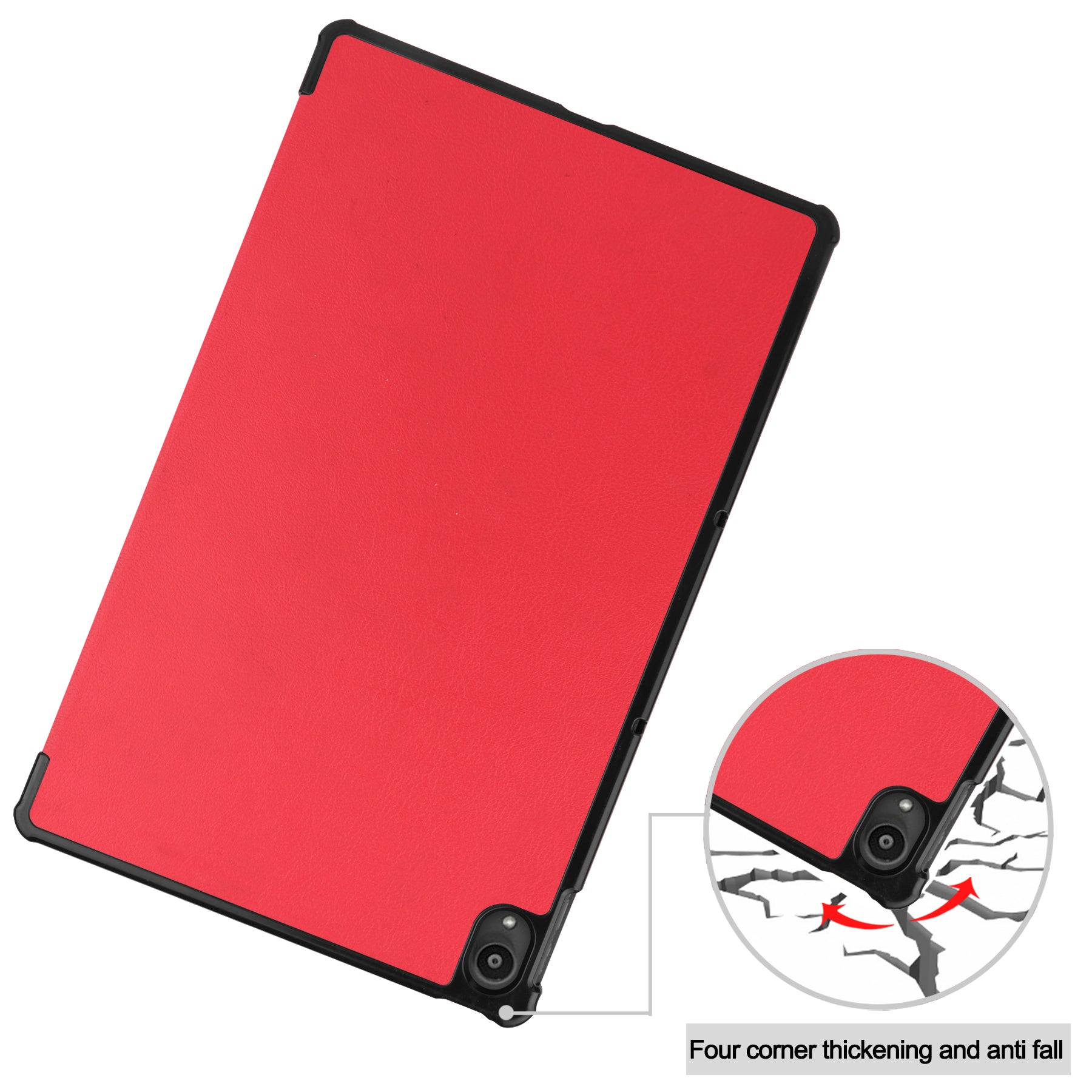 Lenovo Tab P11 Plus J616 Tri-Fold PU Case [Red]