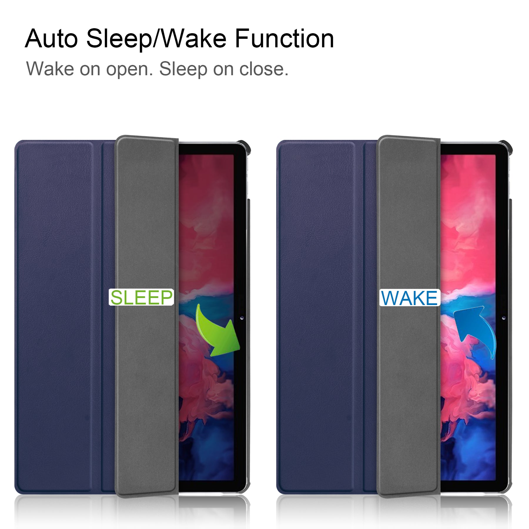 Lenovo Tab P11 Plus J616 Tri-Fold PU Case [Navy]
