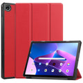 Lenovo Tab M10 Plus (3rd Gen) TB125 Tri-Fold PU Case [Red] - Red