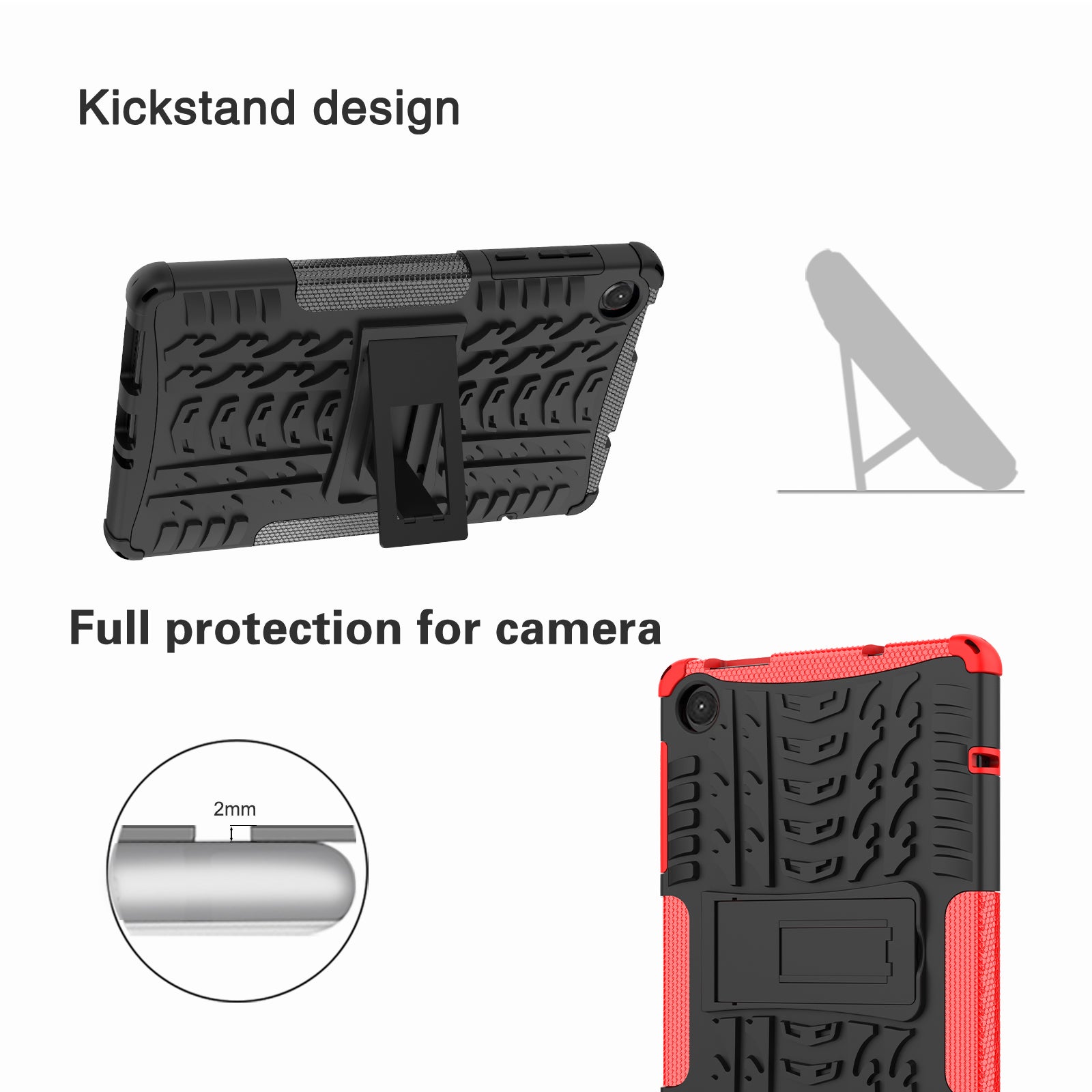 Lenovo Tab M8 (4th Gen) TB300 Heavy Duty Rugged Case [Green]