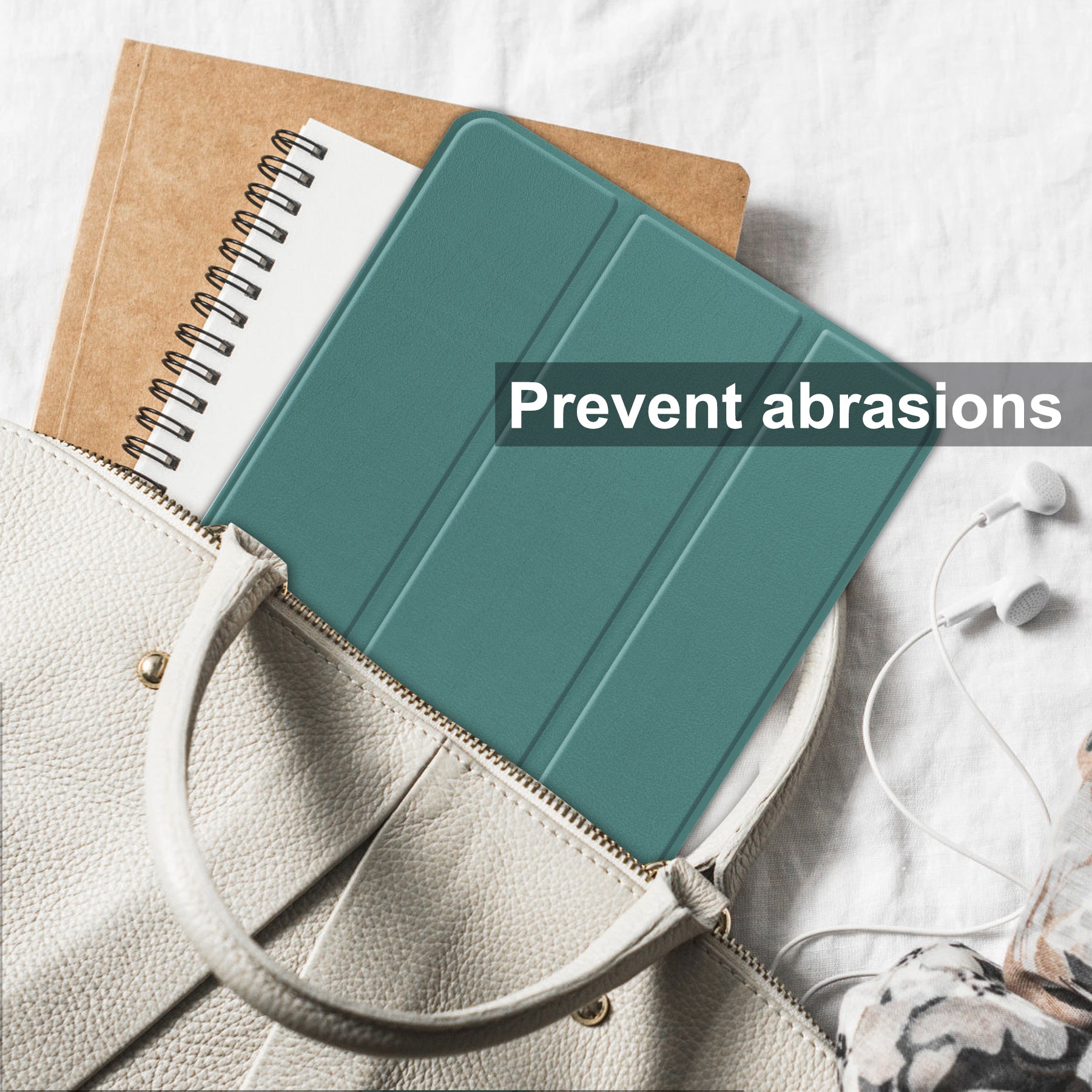 Lenovo Tab M8 (4th Gen) TB300 Tri-Fold PU Case [Teal]