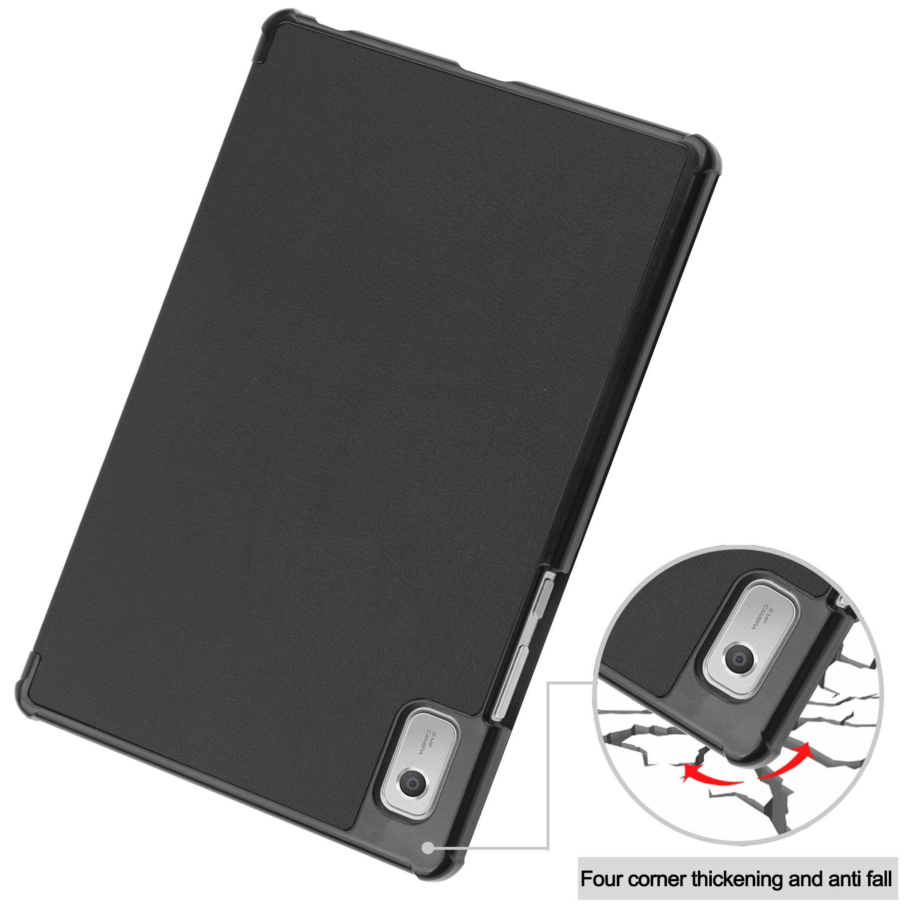 Lenovo Tab M9 TB310 Tri-Fold PU Case [Black]