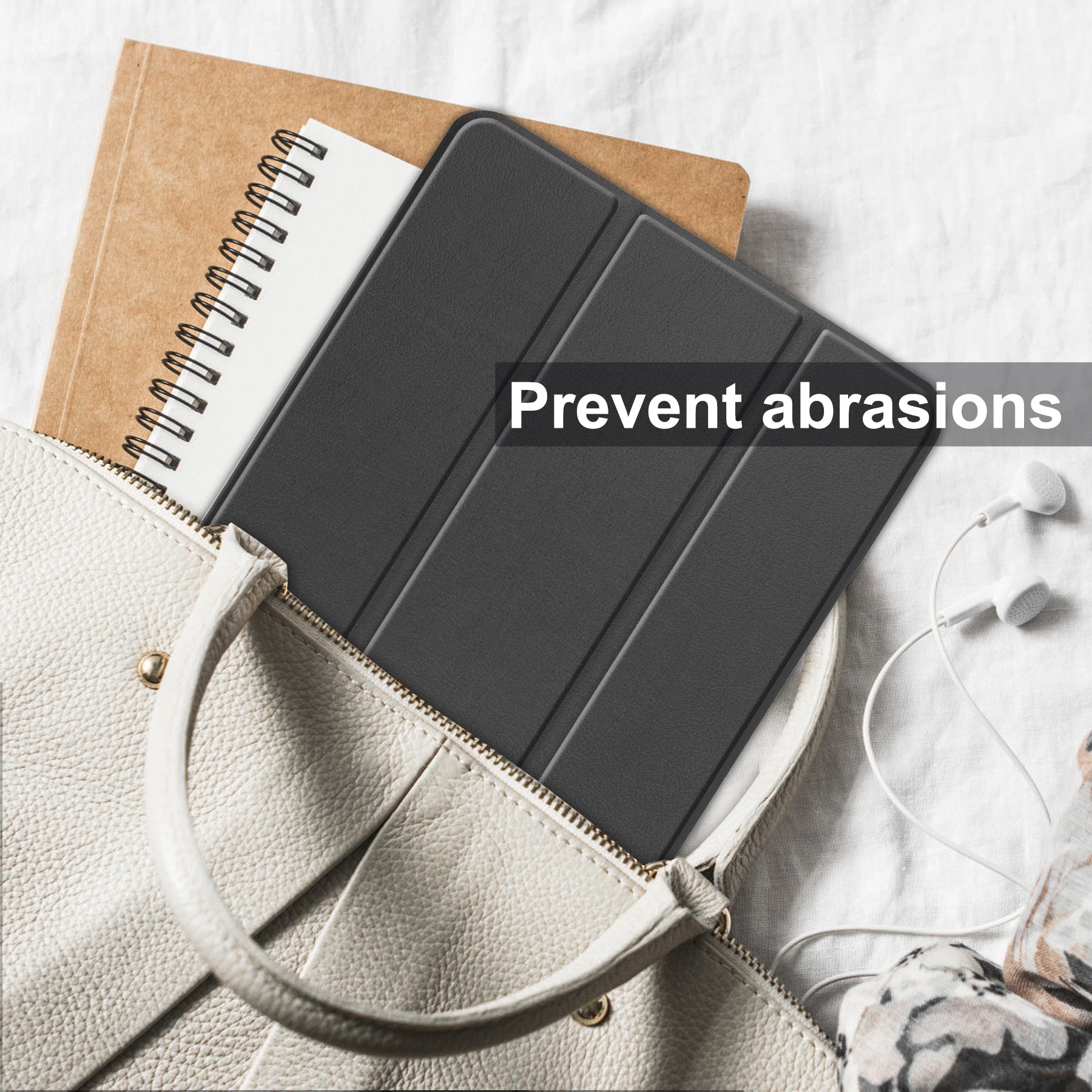 Lenovo Tab M9 TB310 Tri-Fold PU Case [Black]