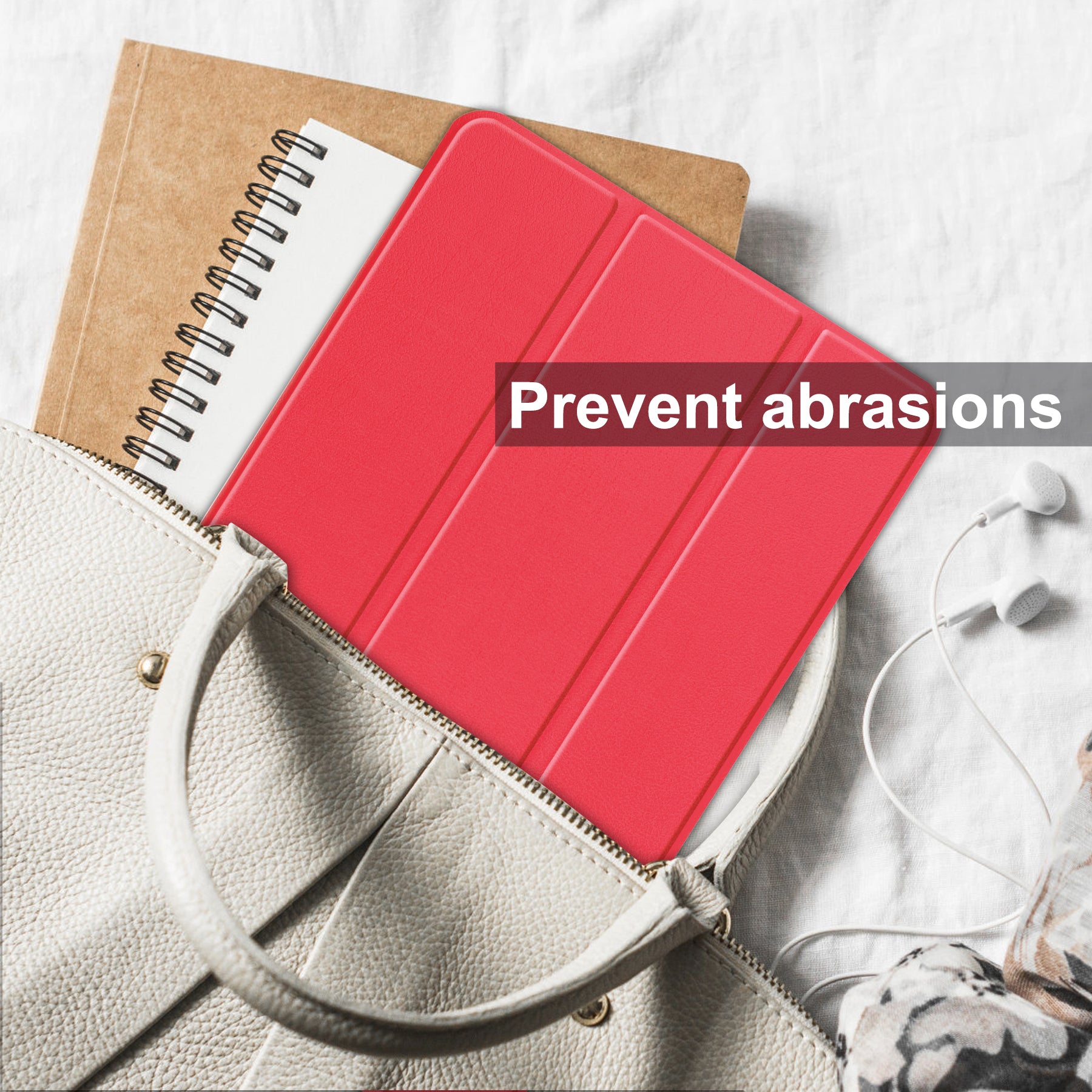 Lenovo Tab P11 (2nd Gen) TB350 Tri-Fold PU Case [Red]