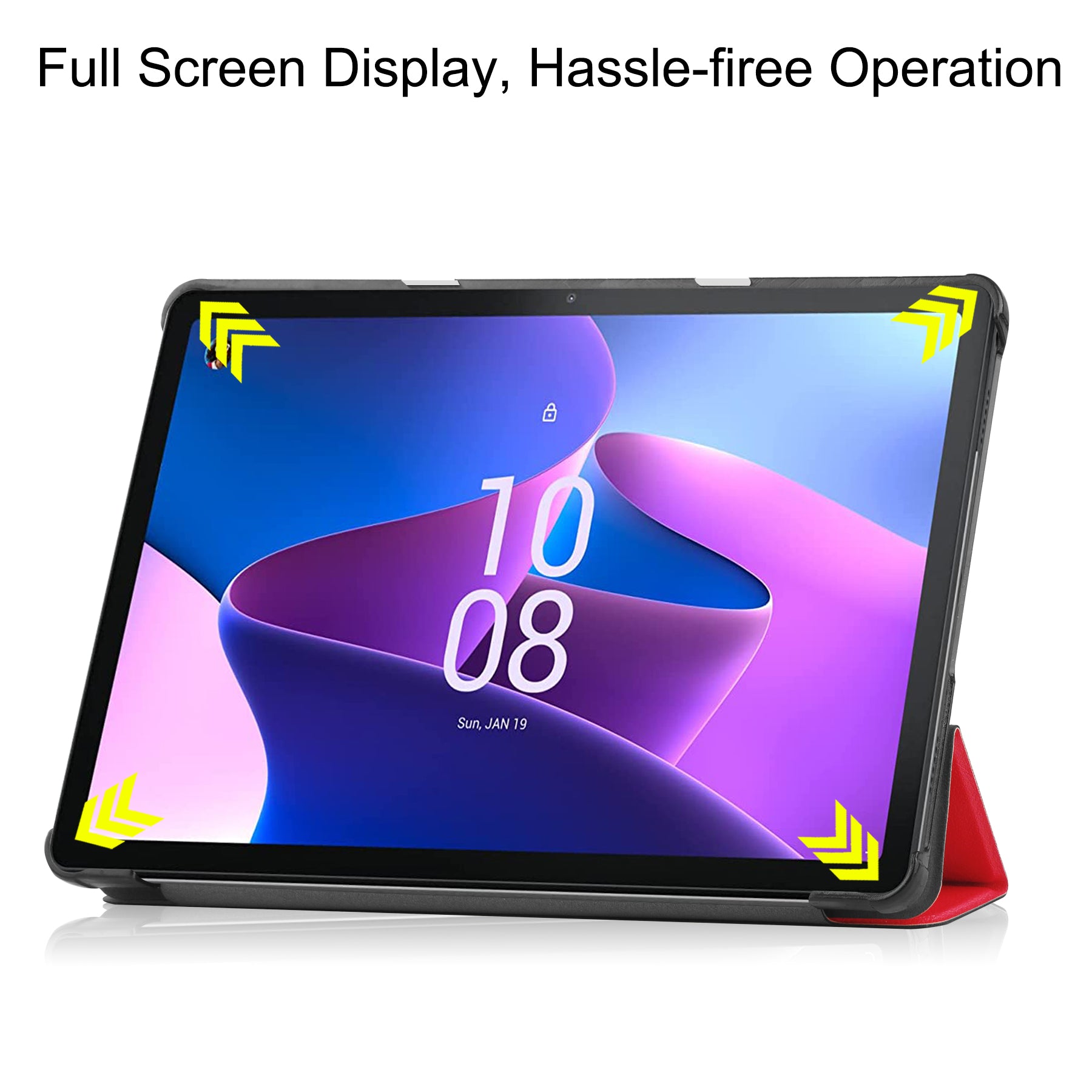 Lenovo Tab M10 (3rd Gen) TB328 Tri-Fold PU Case [Red]