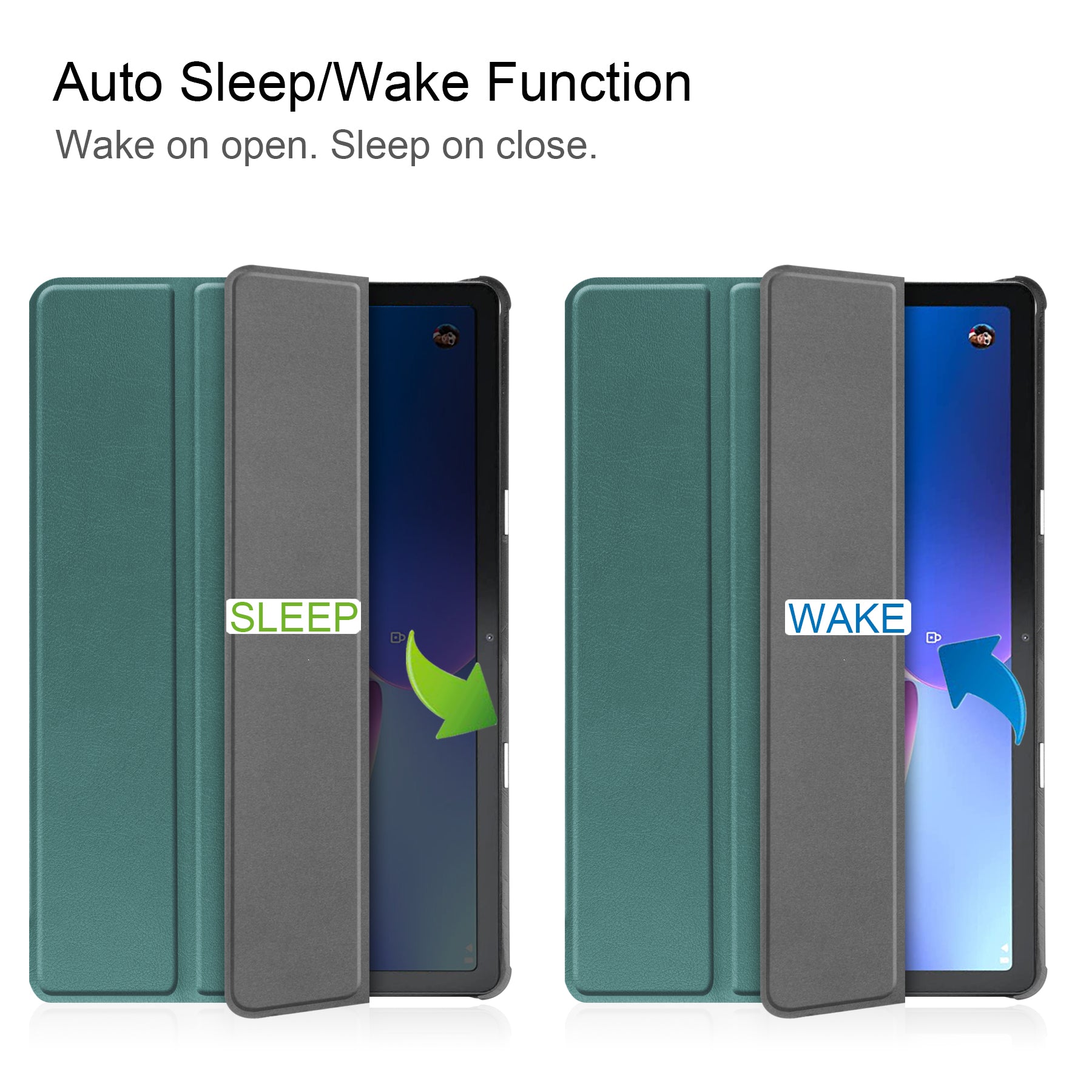 Lenovo Tab M10 (3rd Gen) TB328 Tri-Fold PU Case [Teal]