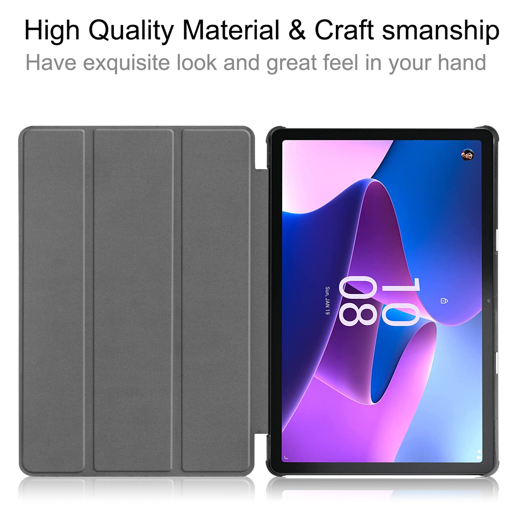 Lenovo Tab M10 (3rd Gen) TB328 Tri-Fold PU Case [Teal]