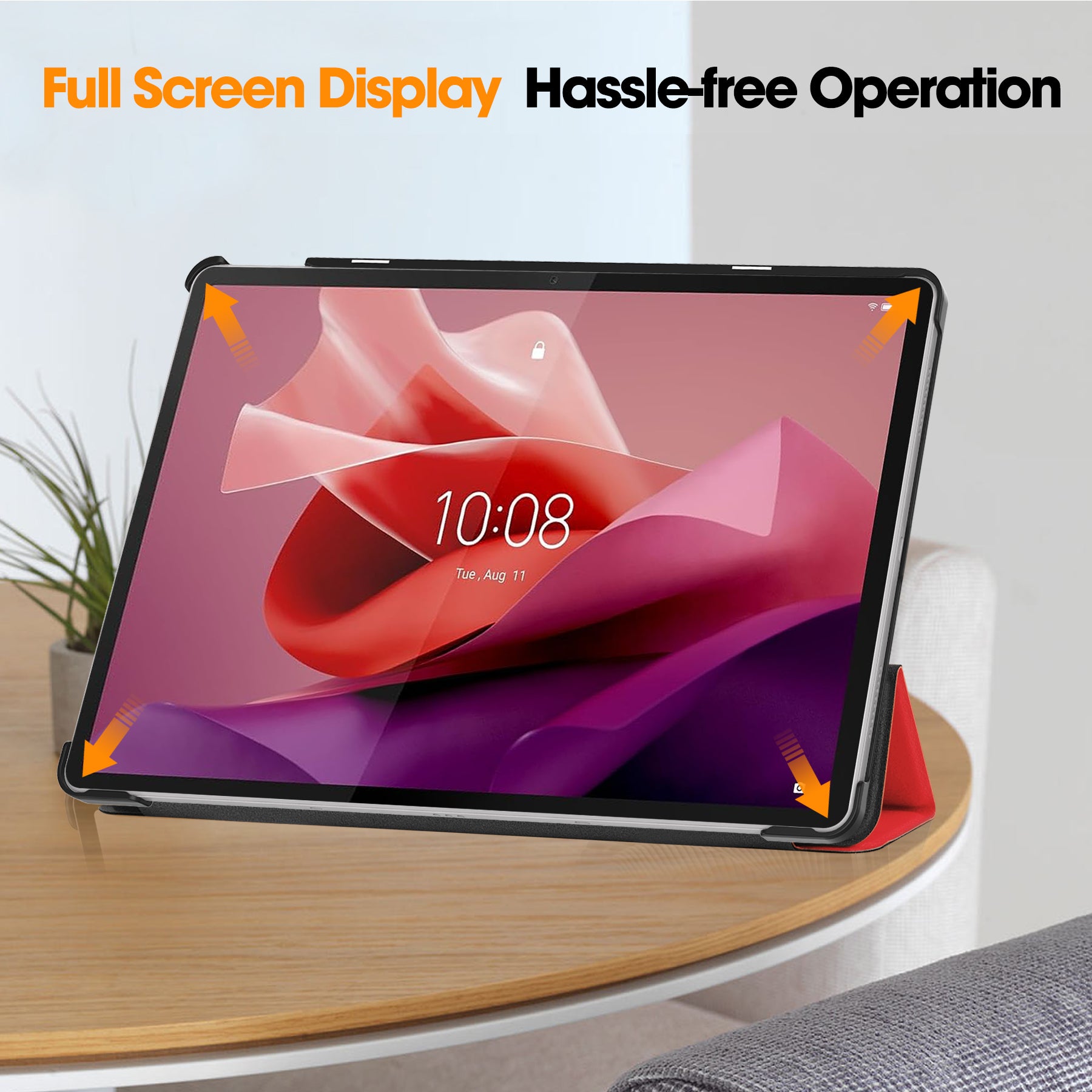 Lenovo Tab P12 TB370 Tri-Fold PU Case [Red]
