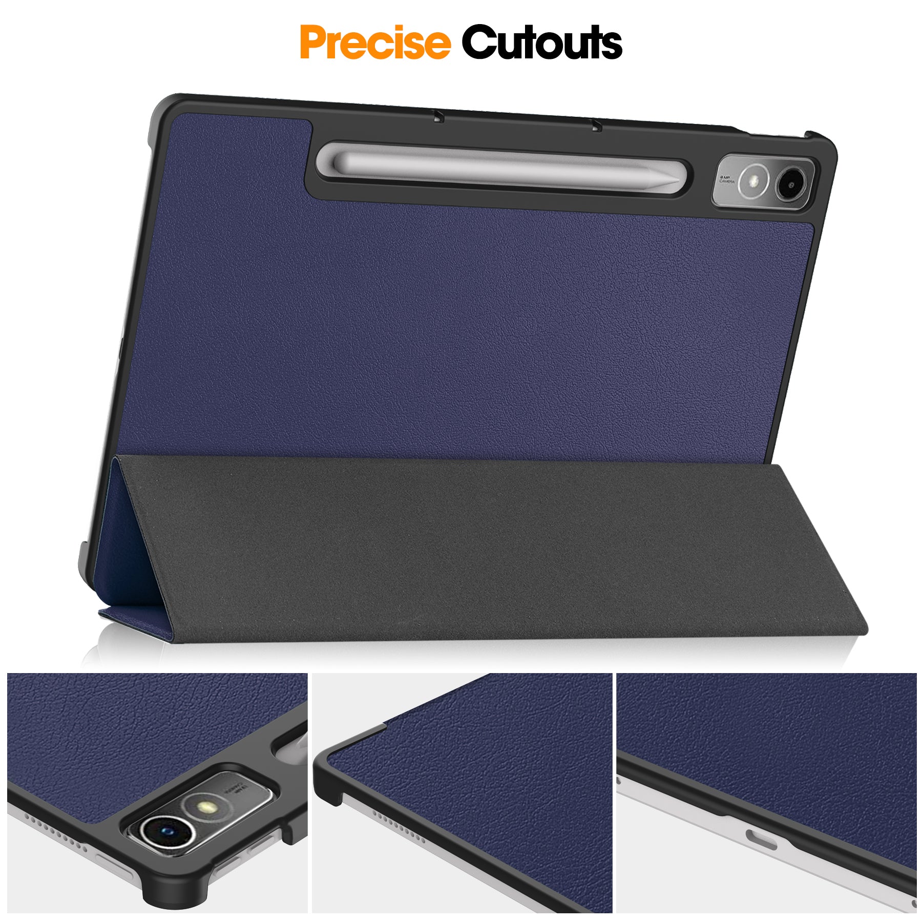 Lenovo Tab P12 TB370 Tri-Fold PU Case [Navy]