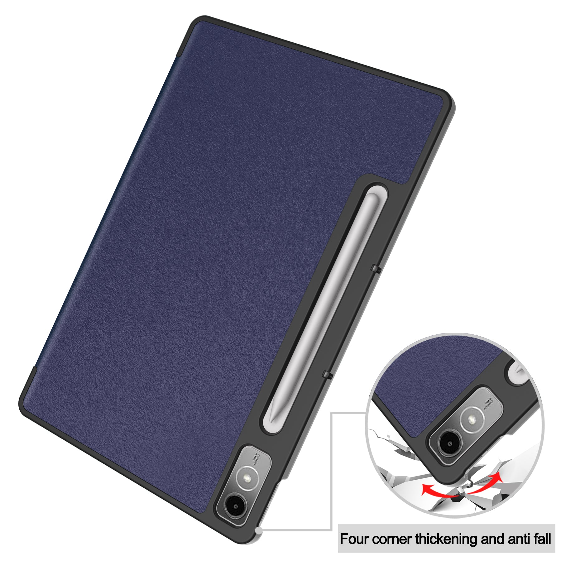 Lenovo Tab P12 TB370 Tri-Fold PU Case [Navy]