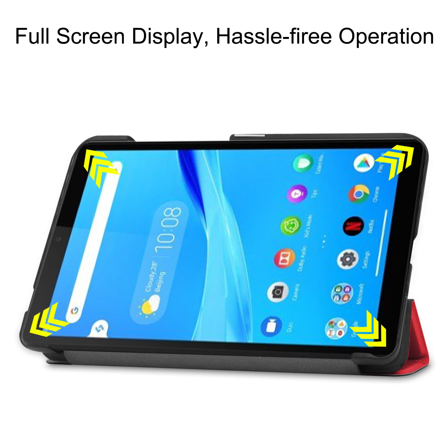 Lenovo Tab M7 TB-7305F Tri-Fold PU Case [Red]