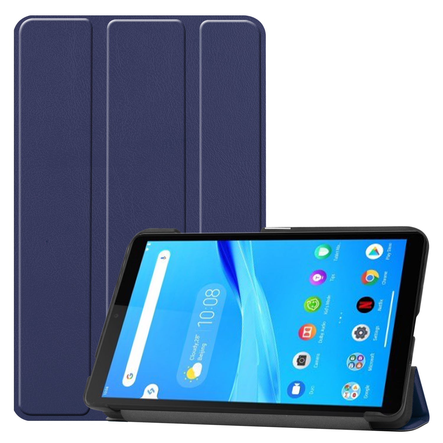 Lenovo Tab M7 (3rd Gen) TB-7306F Tri-Fold PU Case [Navy]