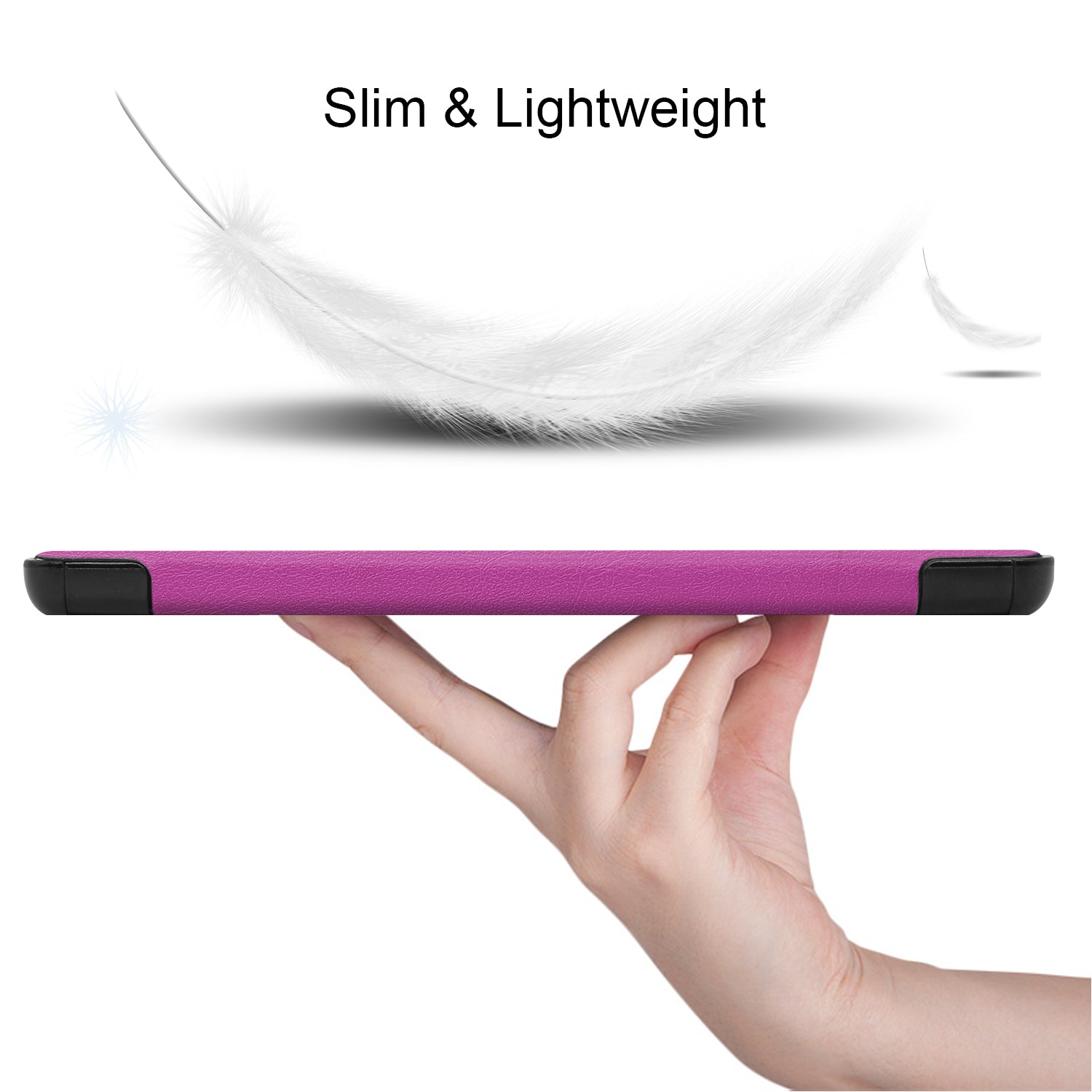 Lenovo Tab M8 FHD TB-8705F Tri-Fold PU Case [Purple]