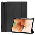 Samsung Tab S7 FE Case Tri-Fold Pen Holder (Black) - Black