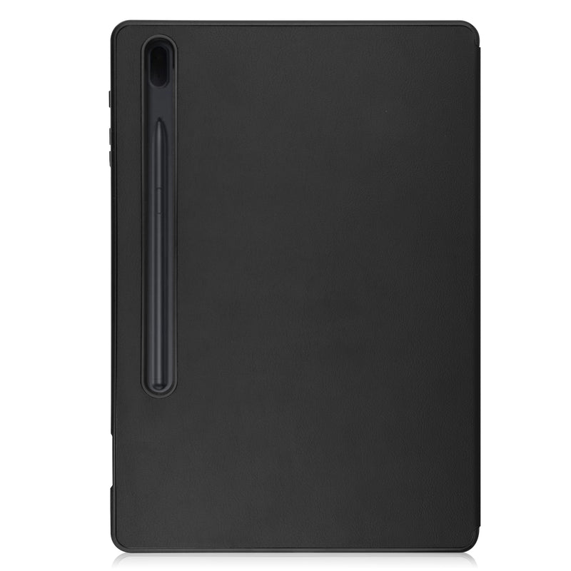 Samsung Tab S8+ Case Tri-Fold Pen Holder (Black)